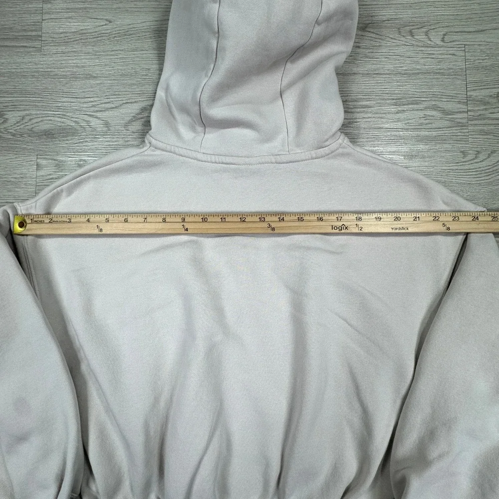 Nike Women's Hoodie Phoenix Fleece Oversized Cropped Tan Pink XXS Sportwear Y2K
